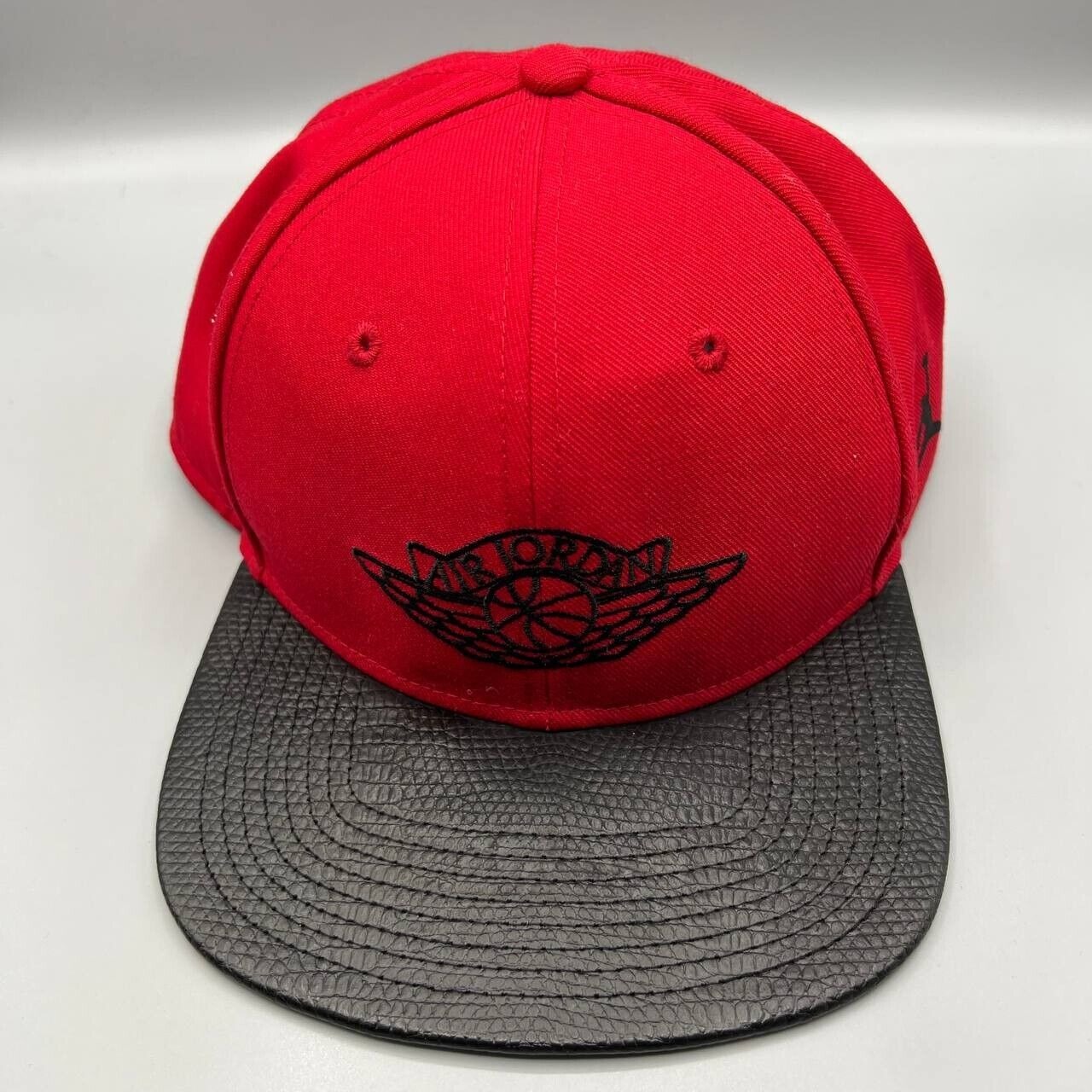 Air Jordan Hat Men Red Black Jumpman Bred Wings Snap Back Cap